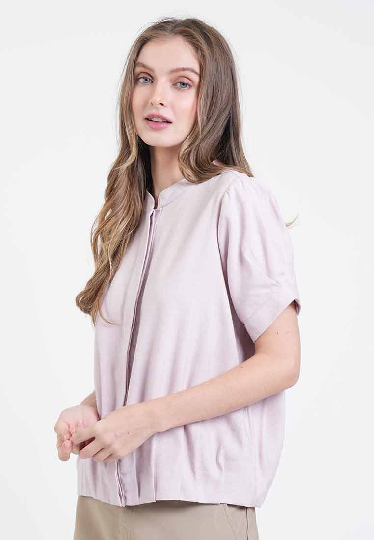 Ara Mandarin Collar Utility Top