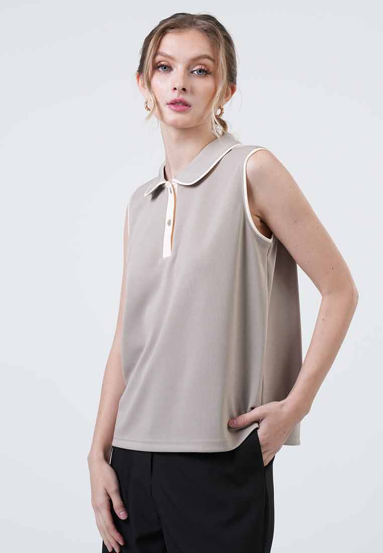 Cassy Contrast Trim Knit Top