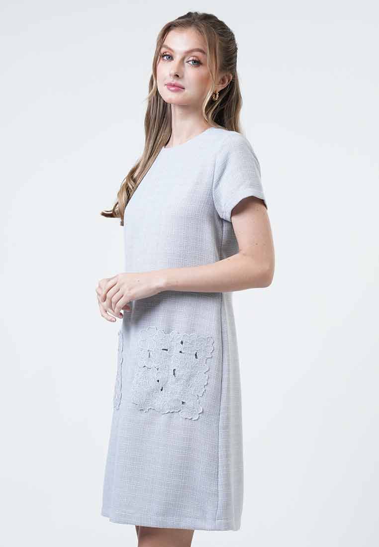 Margaret Pocket Tweed Shift Dress