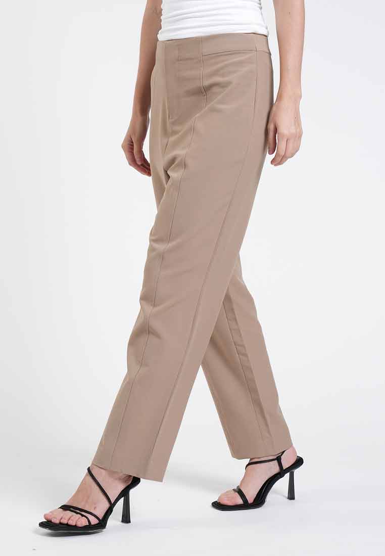 Tara High-Waisted Straight Pants