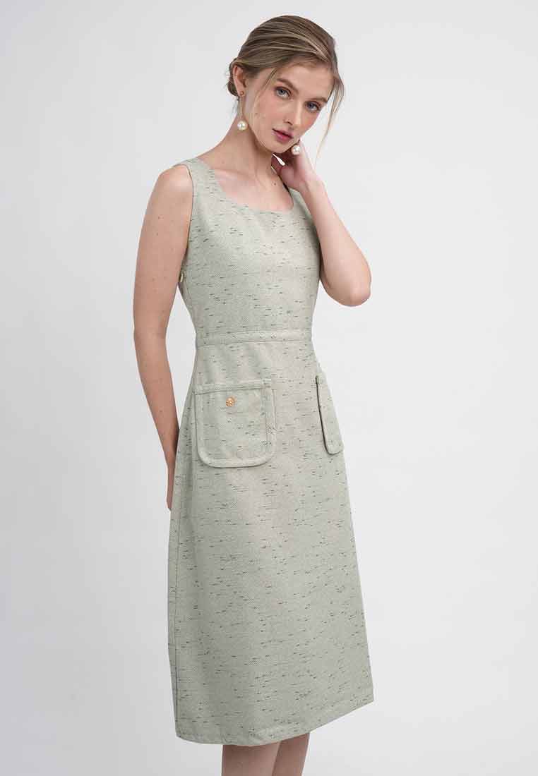 Leah Tweed A-Line Pocket Dress