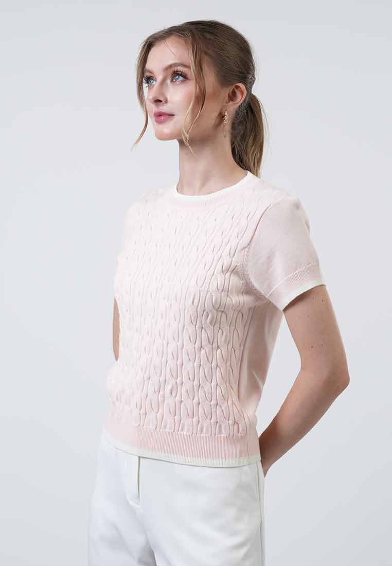 Clarisse Contrast Tipped Knit Top