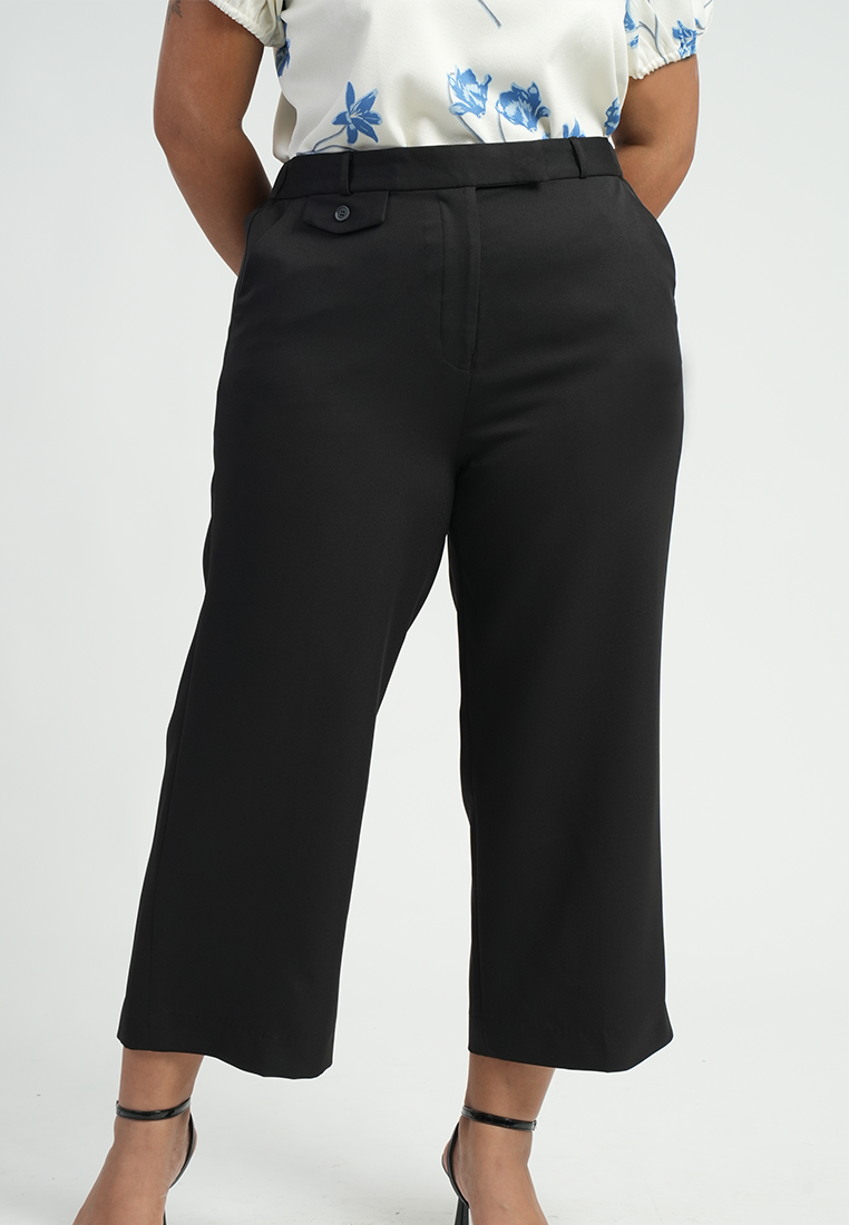 Milly by Paperdolls Llavina High waist Wide-Leg Trouser Pants