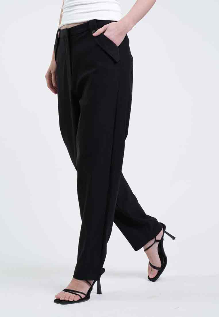 Cayla Flap-Accent Slim Fit Pants
