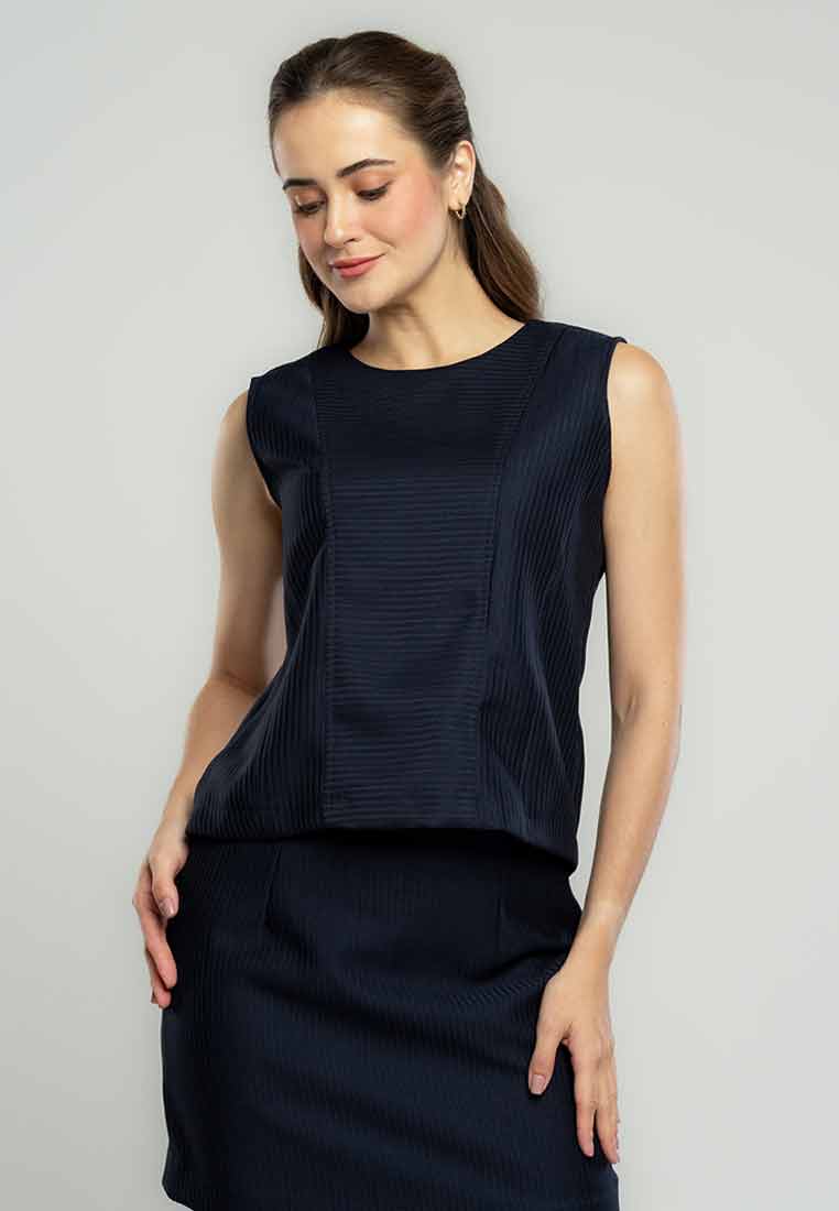 Whitney Textured Sleeveless Top