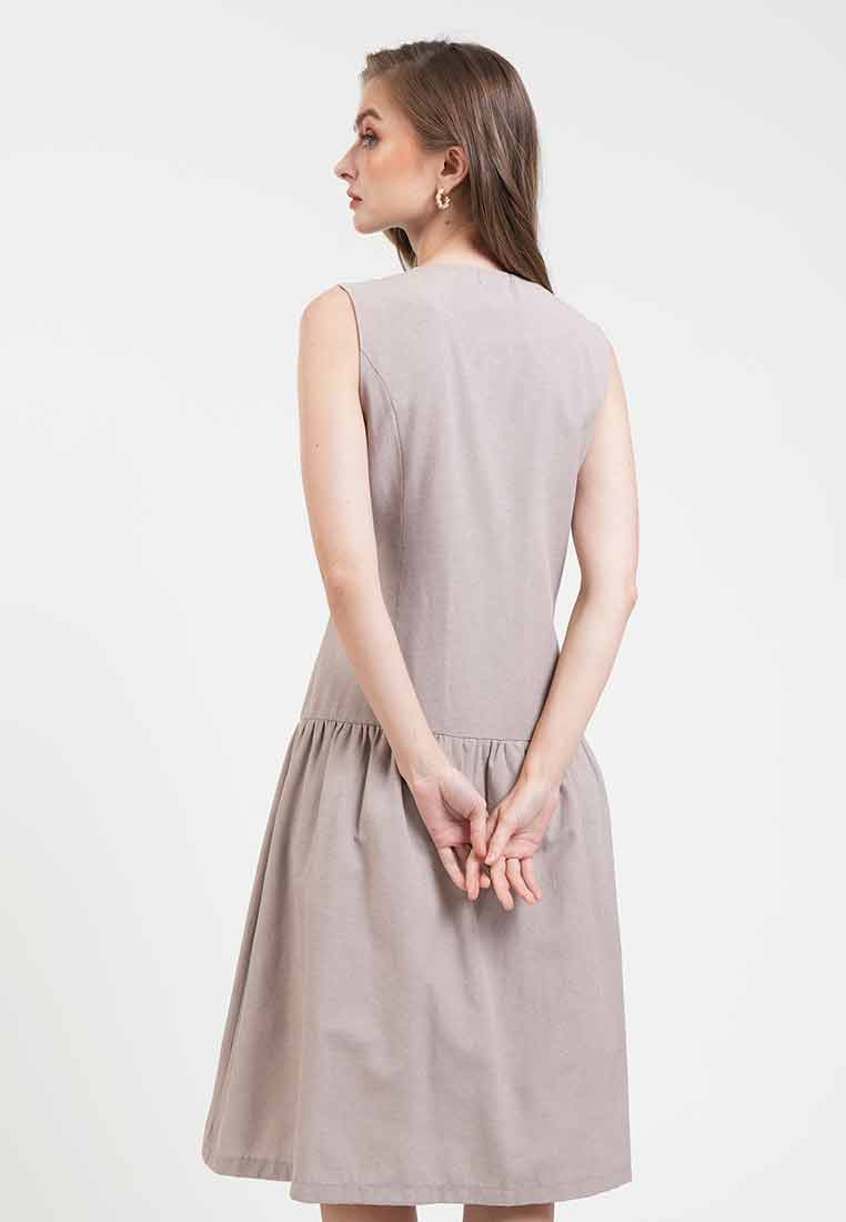 Karina Buttoned Dropwaist Dress