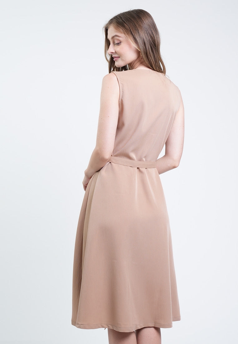 Valerie Belted Chambray Shirt Dress
