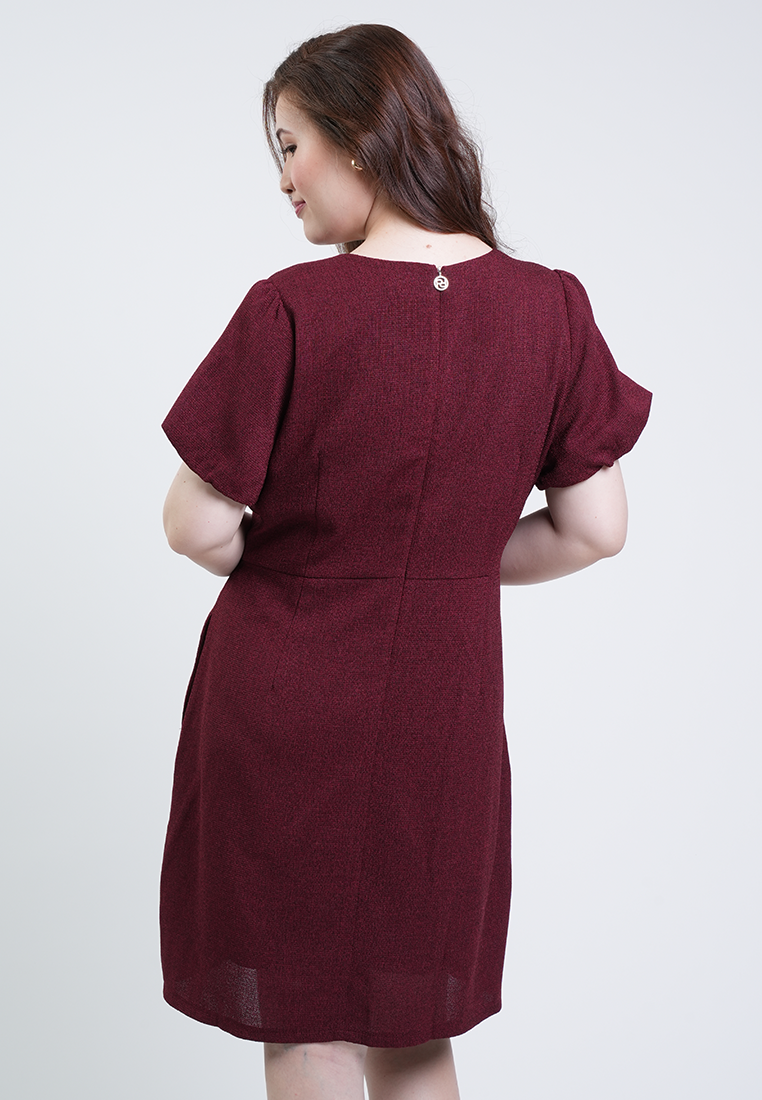 Milly Plus Size Angelina Flutter Sleeve Tweed Dress