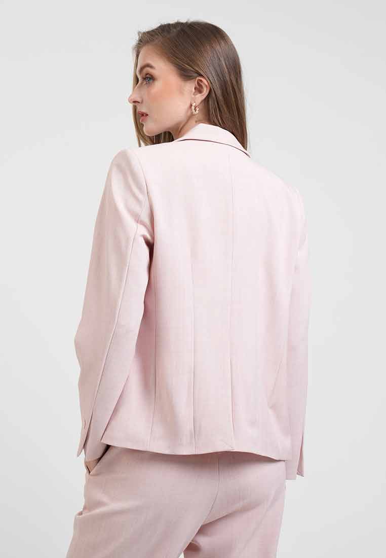 Frances Notched Lapel Button Blazer