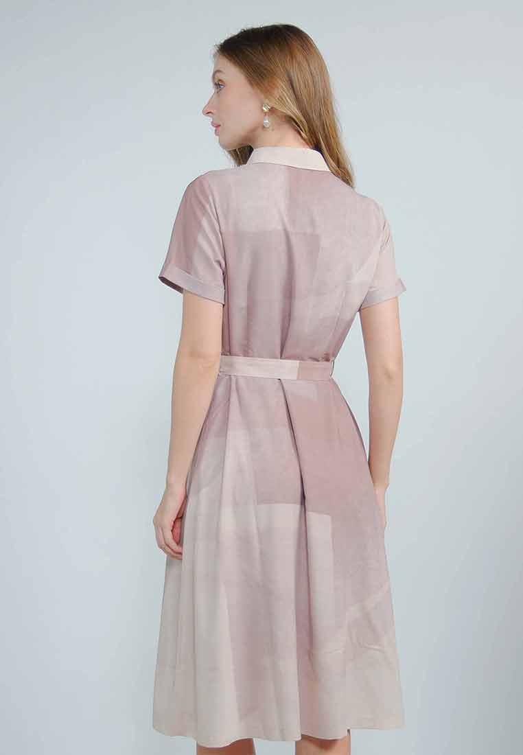 Zafira Button-down Dress with Adjustable Belt