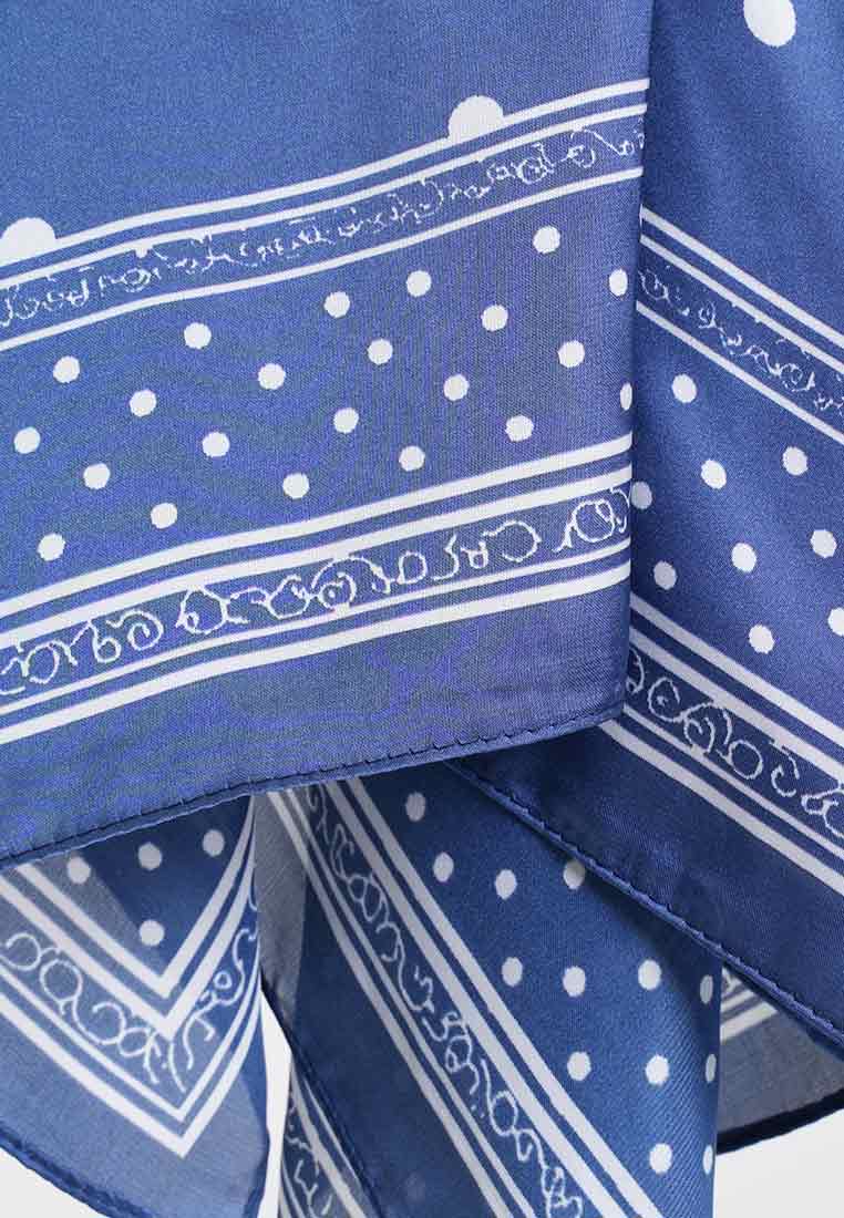 Vintage Charm Polka Dot Square Scarf