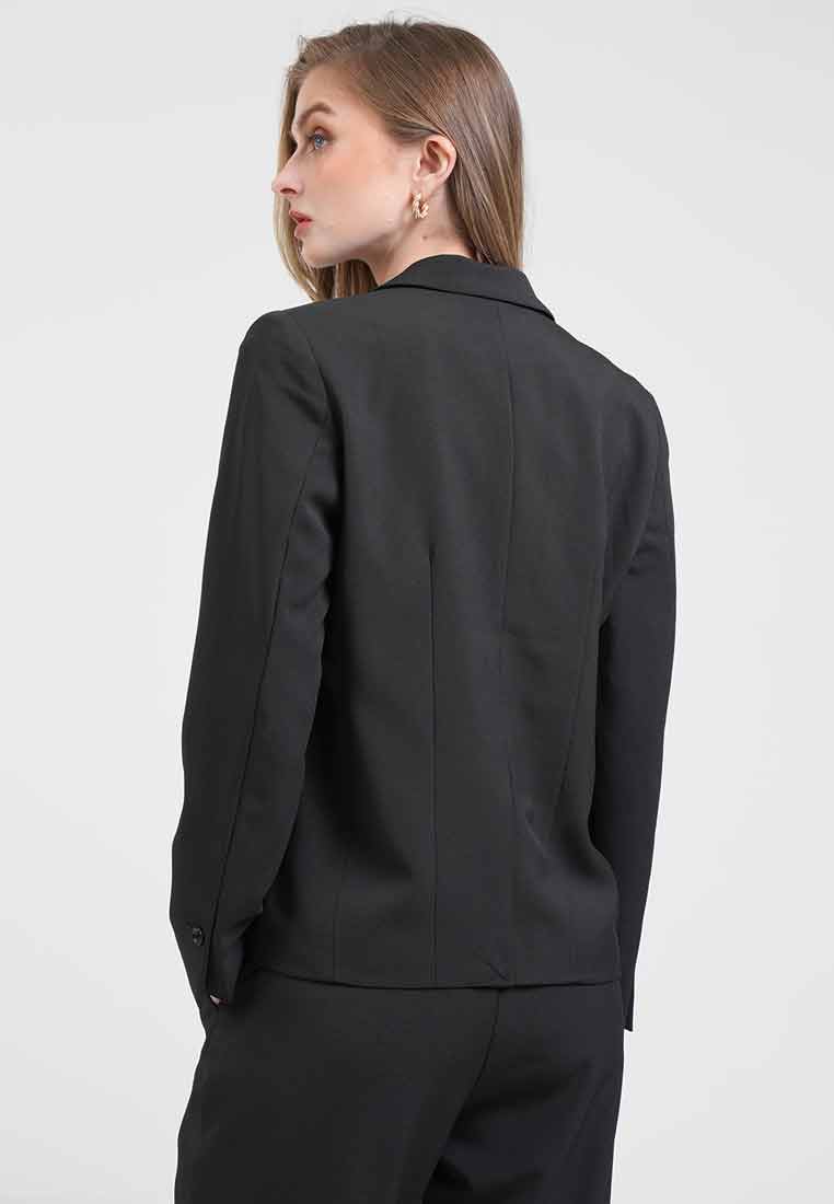 Frances Notched Lapel Button Blazer
