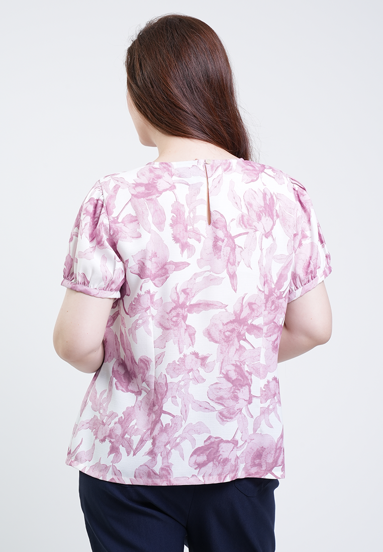Milly Plus Size Isabelle Floral Button Front Top