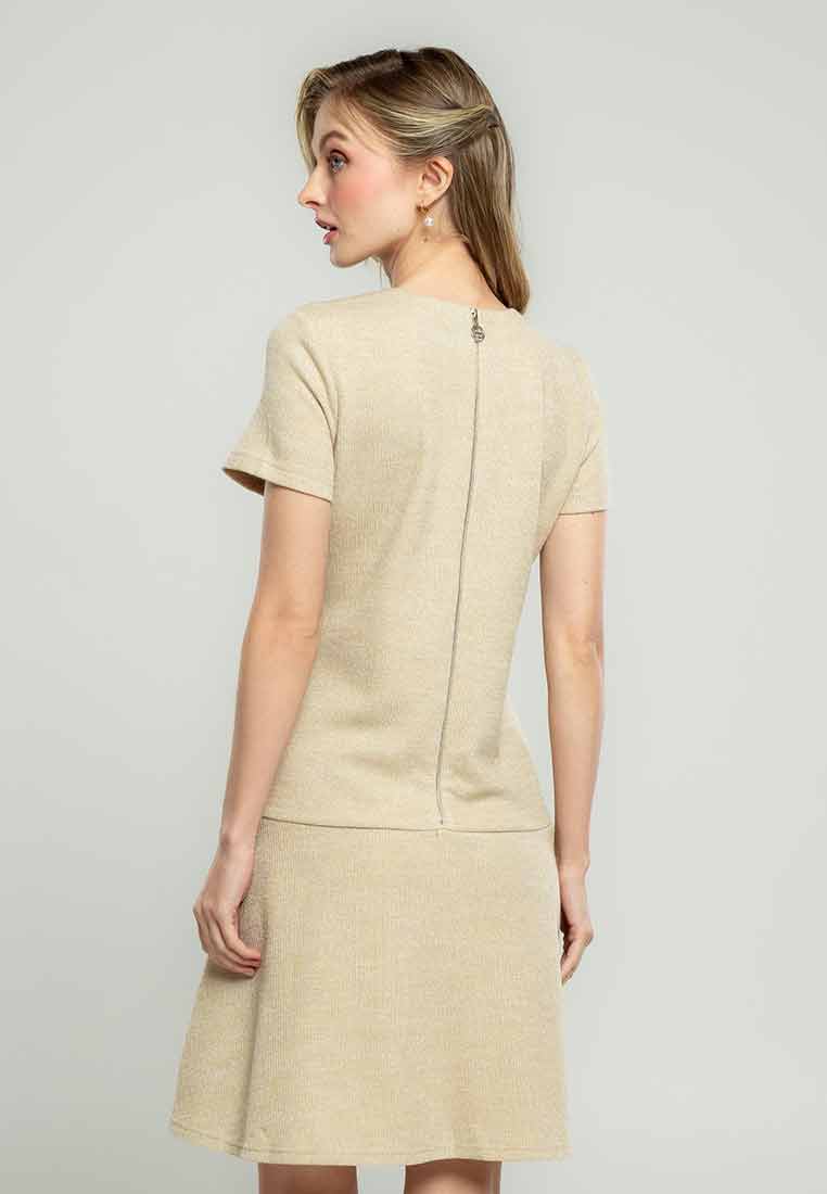 Finley Textured Knit Dress with Pocket Detail
