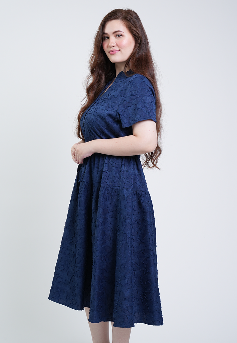 Milly Plus Size Emma Textured A-line Dress