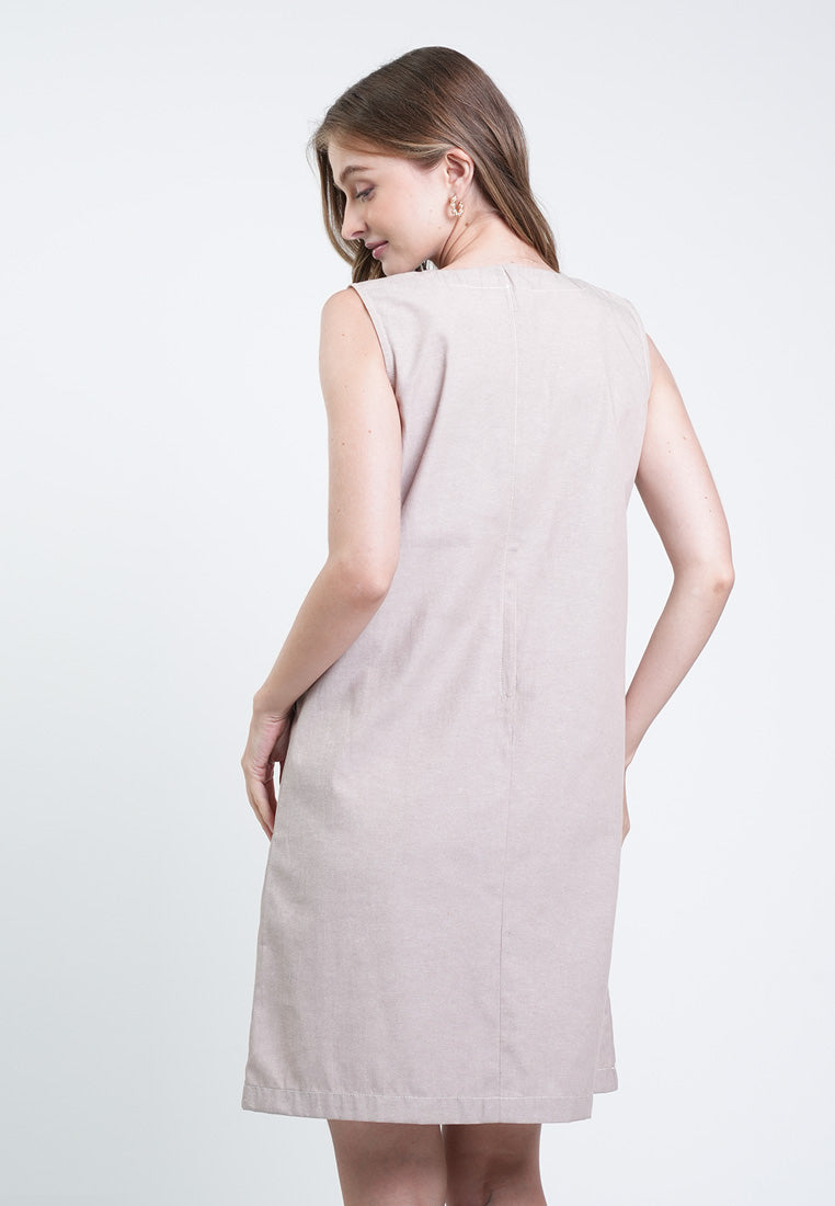 Lara Pocket-Detail Shift Dress