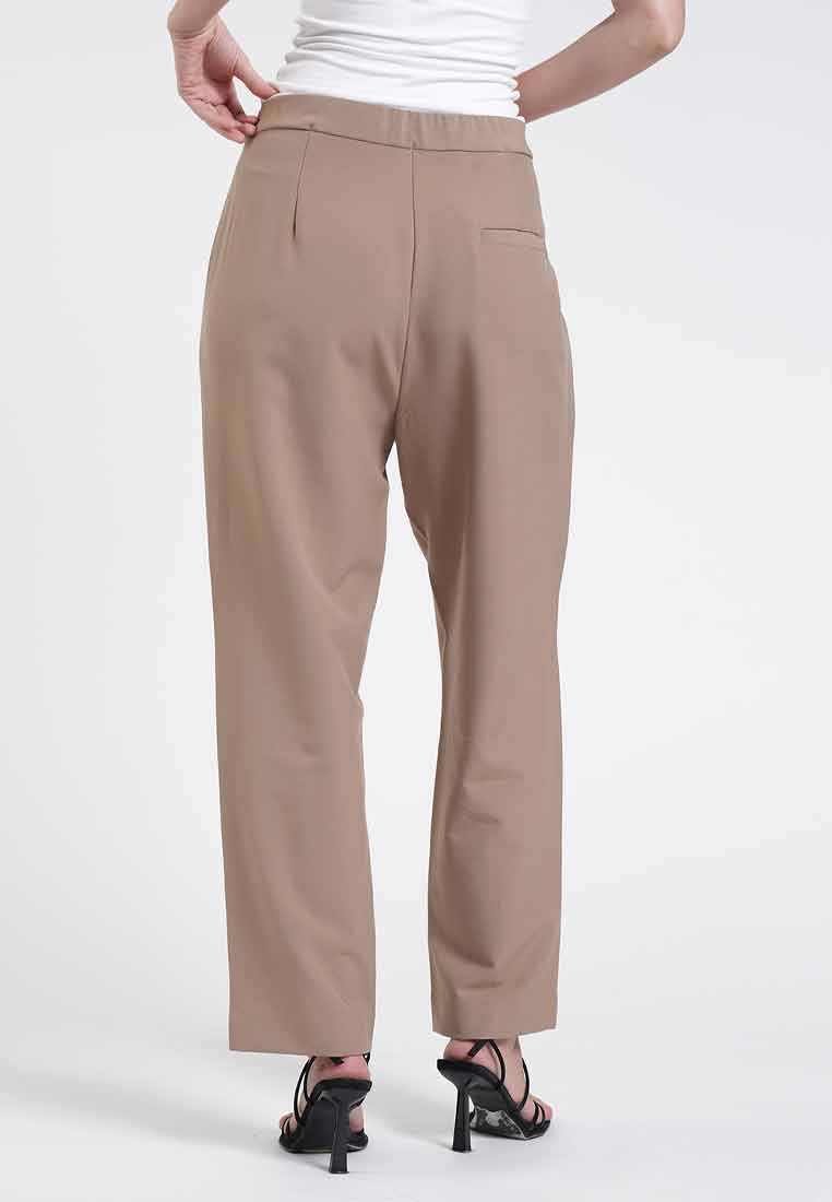 Tara High-Waisted Straight Pants