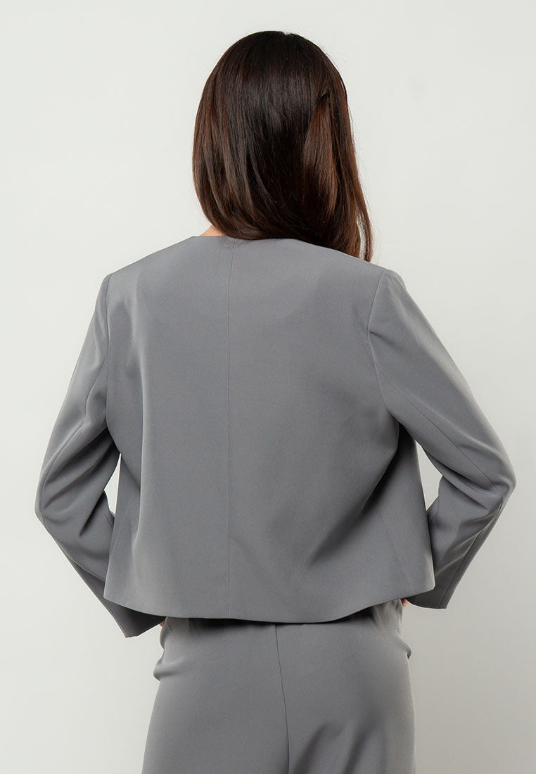 Rhian Scalloped Cropped Blazer