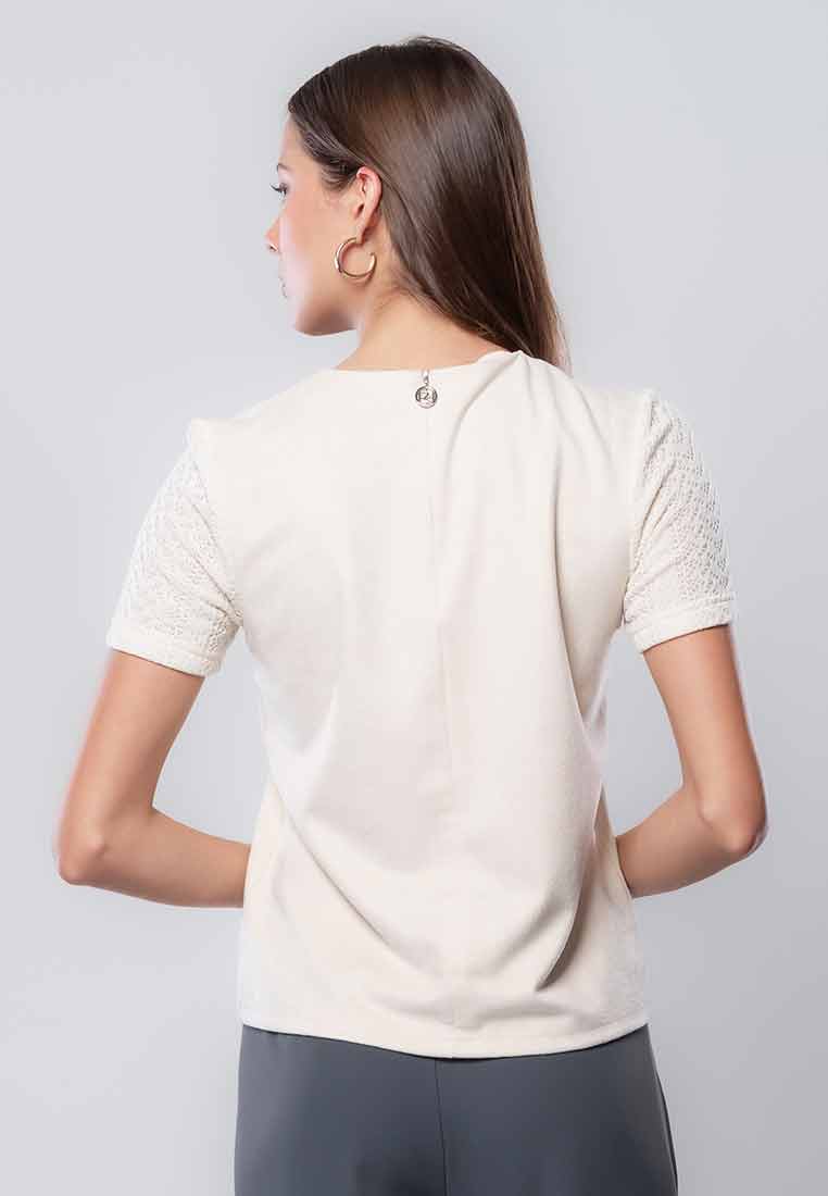 Cirelle Knitted Top with Floral Embroidery
