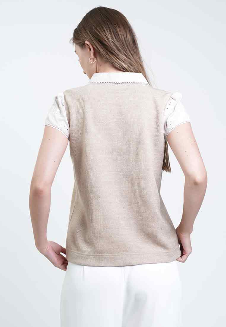 Aria 2-in-1 Knitted Vest Blouse