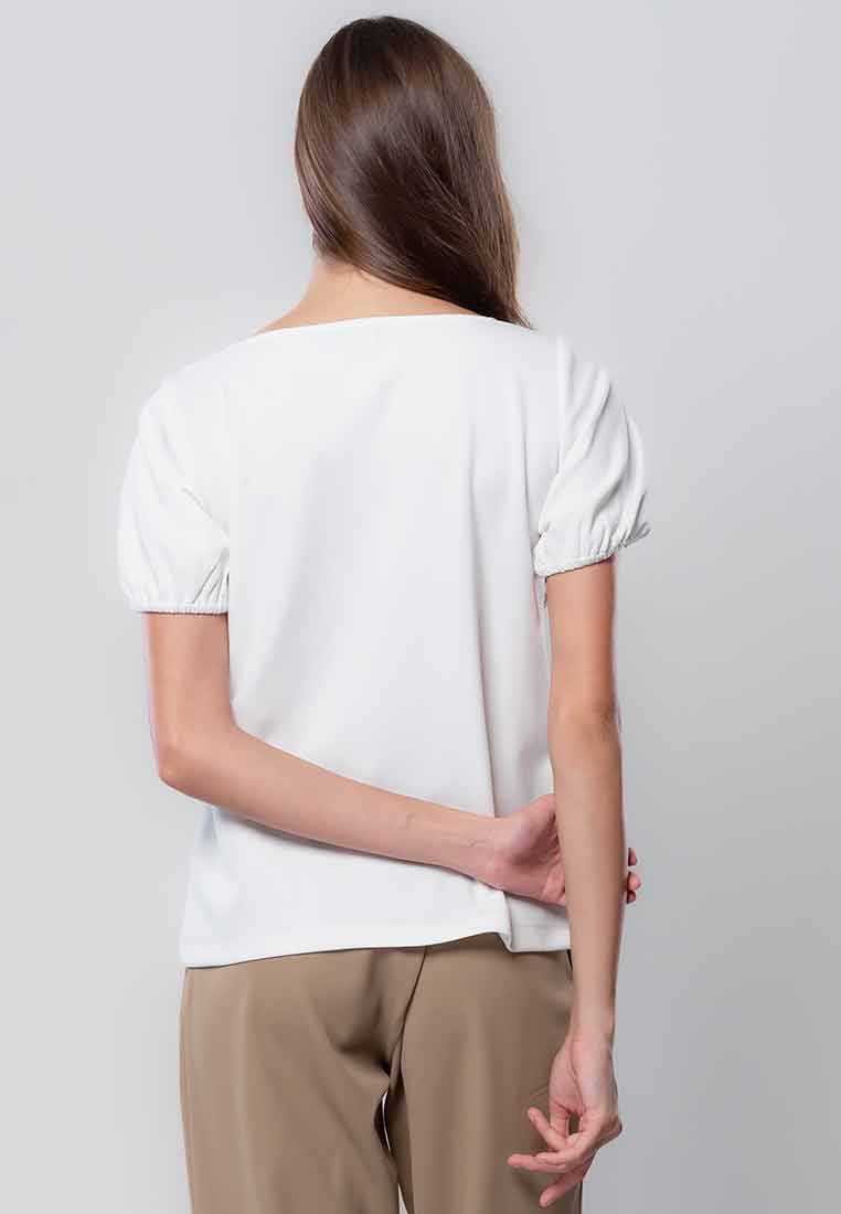 Lirienne Button-down Top with Sweetheart Neckline