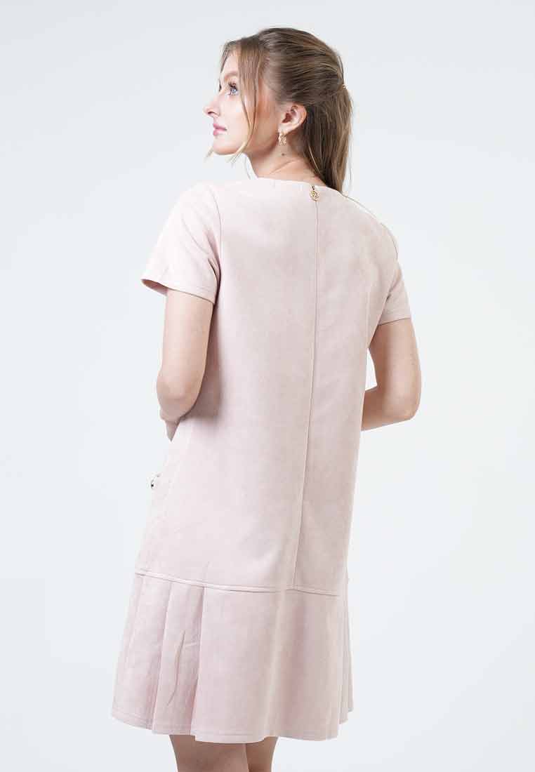 Emma Pleated Pocket Midi Dress