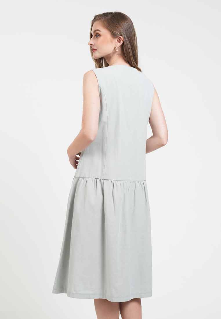 Karina Buttoned Dropwaist Dress