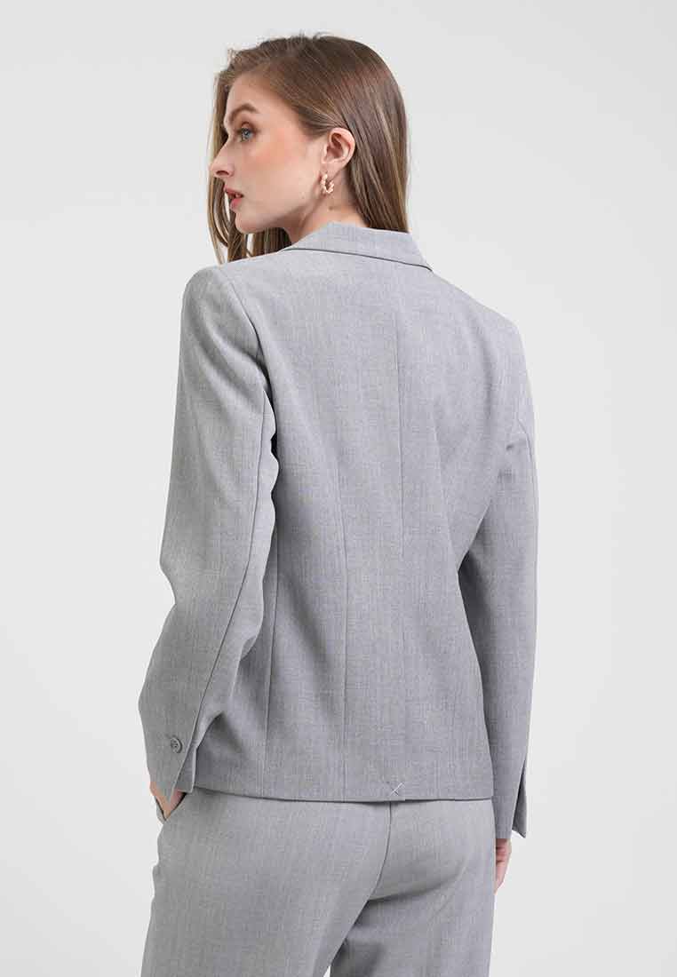 Frances Notched Lapel Button Blazer