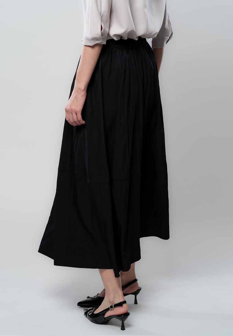 Nyssaia Shirred A-line Skirt