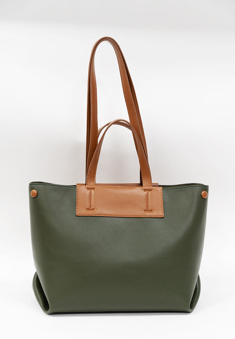 Chloe Color-Block Tote Bag