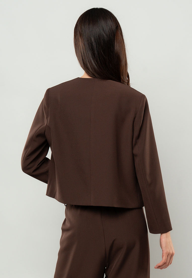 Rhian Scalloped Cropped Blazer