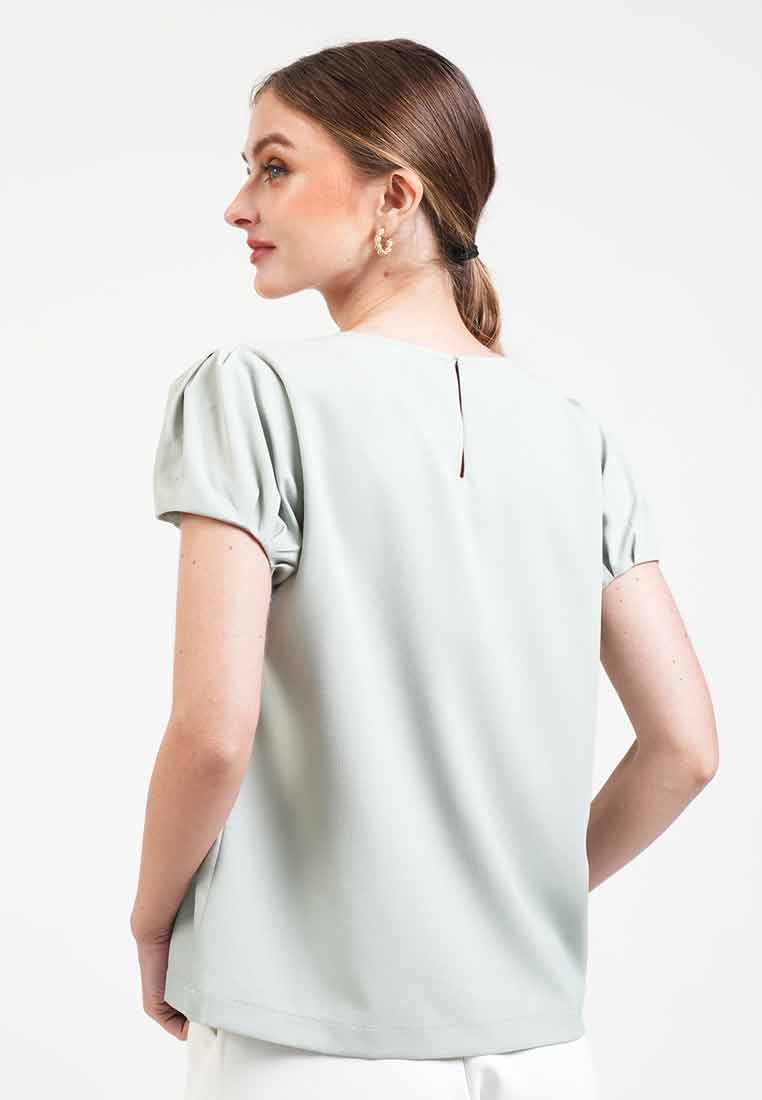 Maris Landscape Peplum Blouse