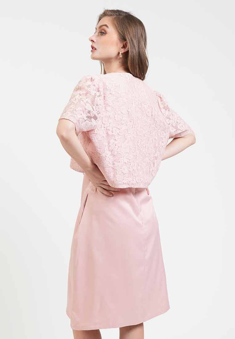 Penelope Detachable Bolero Midi Dress