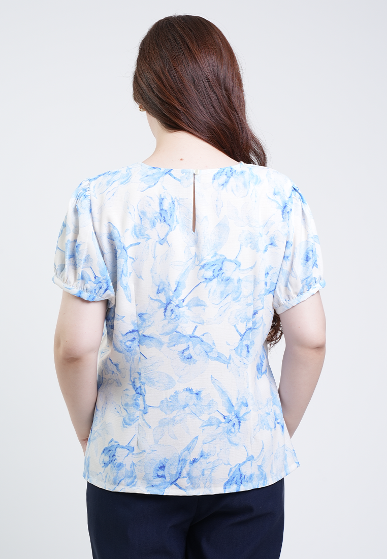 Milly Plus Size Isabelle Floral Button Front Top