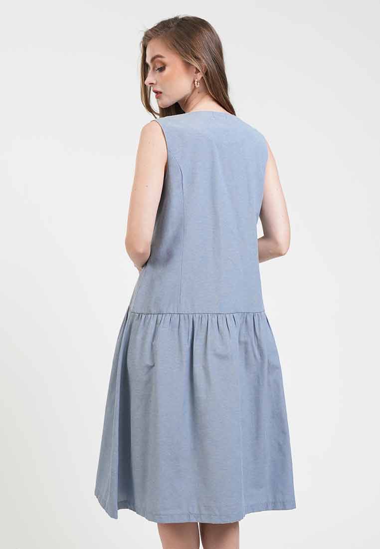 Karina Buttoned Dropwaist Dress