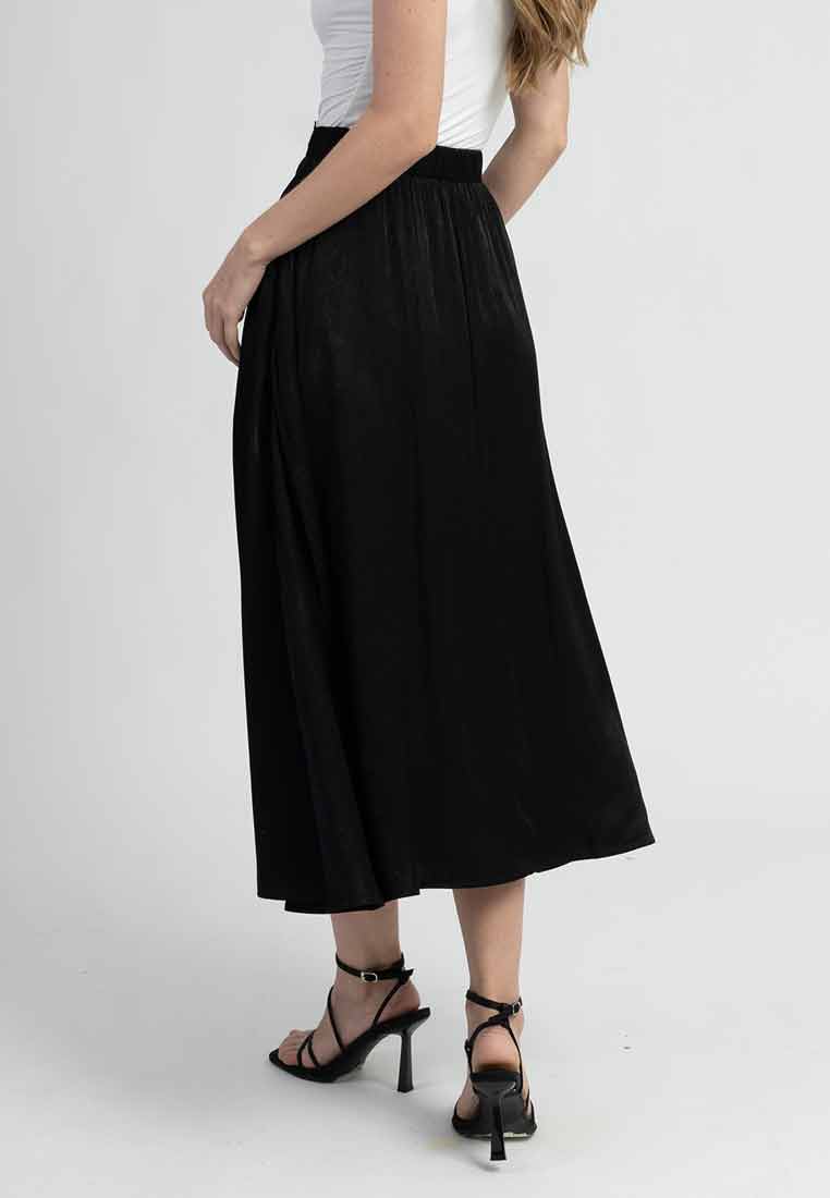 Clementine Flowy A-line Midi Skirt