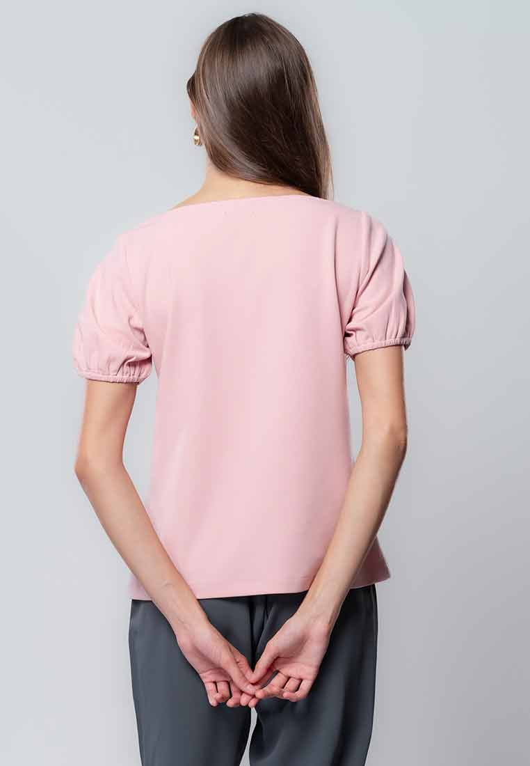 Lirienne Button-down Top with Sweetheart Neckline