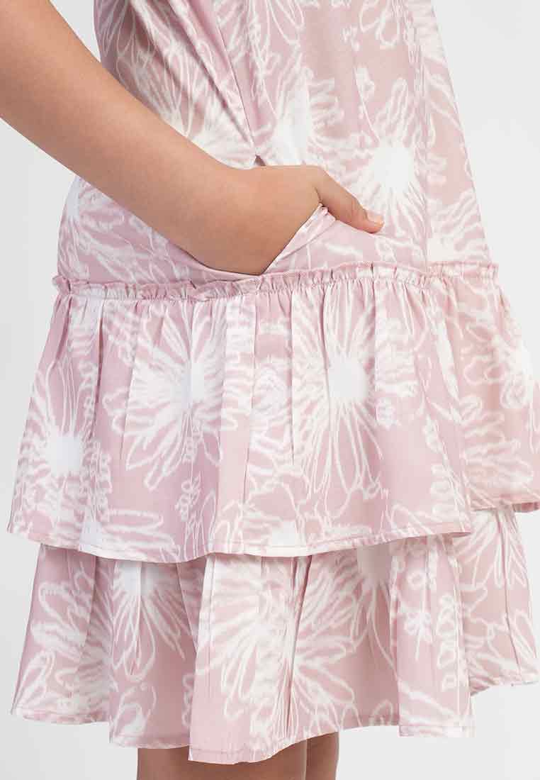 Treehouse Rosemary Floral Tiered Girl's Dress