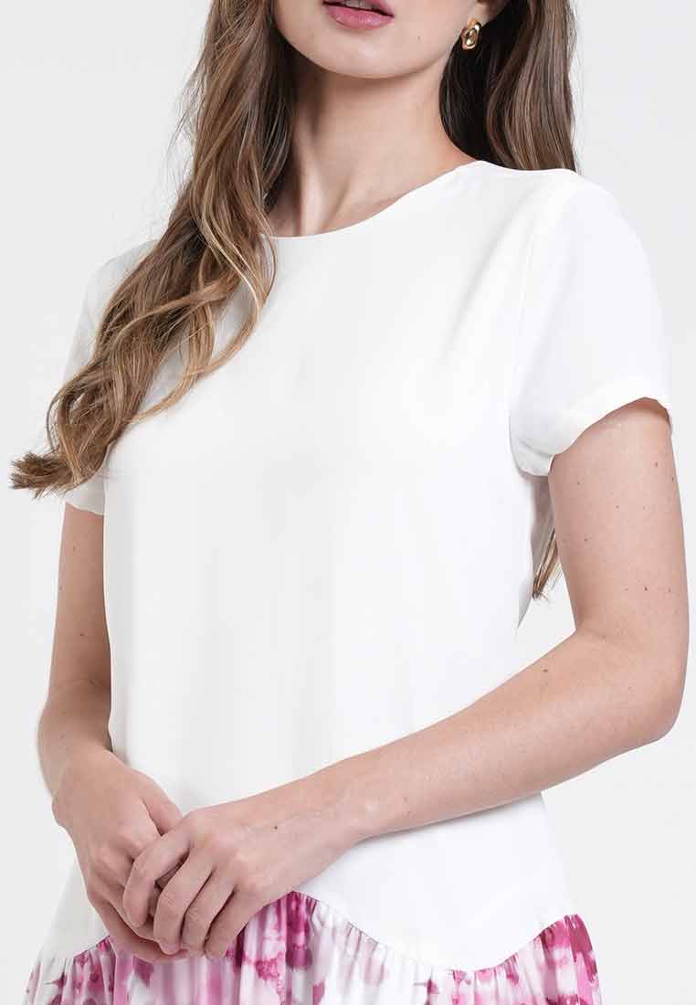 Beatrice Floral Mixed Shift Dress