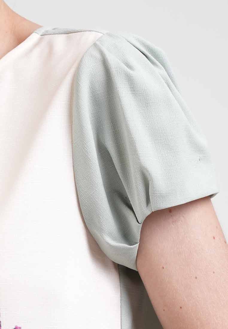 Maris Landscape Peplum Blouse