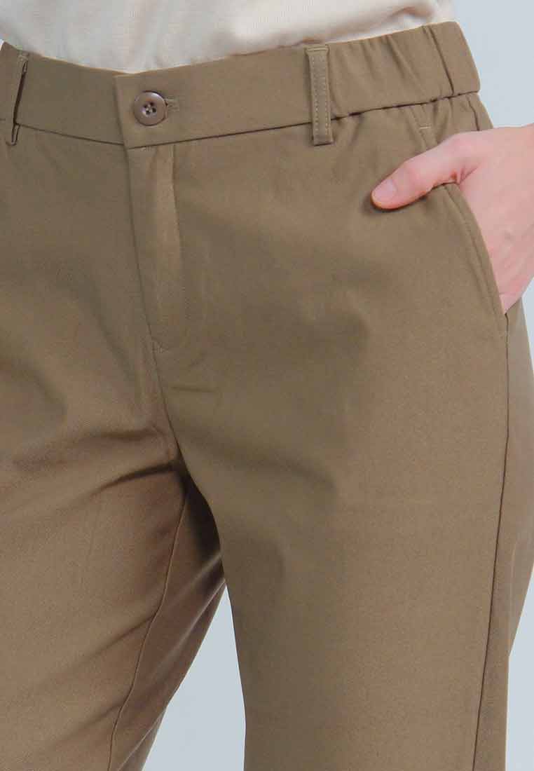 Geneva Slim Pants with Side Garter Detail