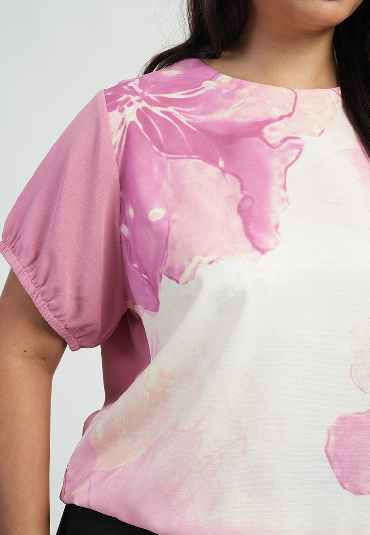 Milly by Paperdolls Alea Floral Printed Relaxed Blouse Top