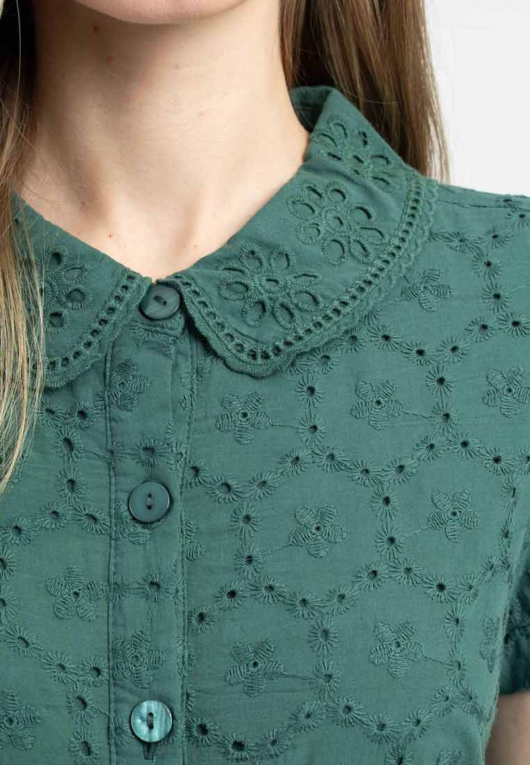 Diana Embroidered Shirt Dress