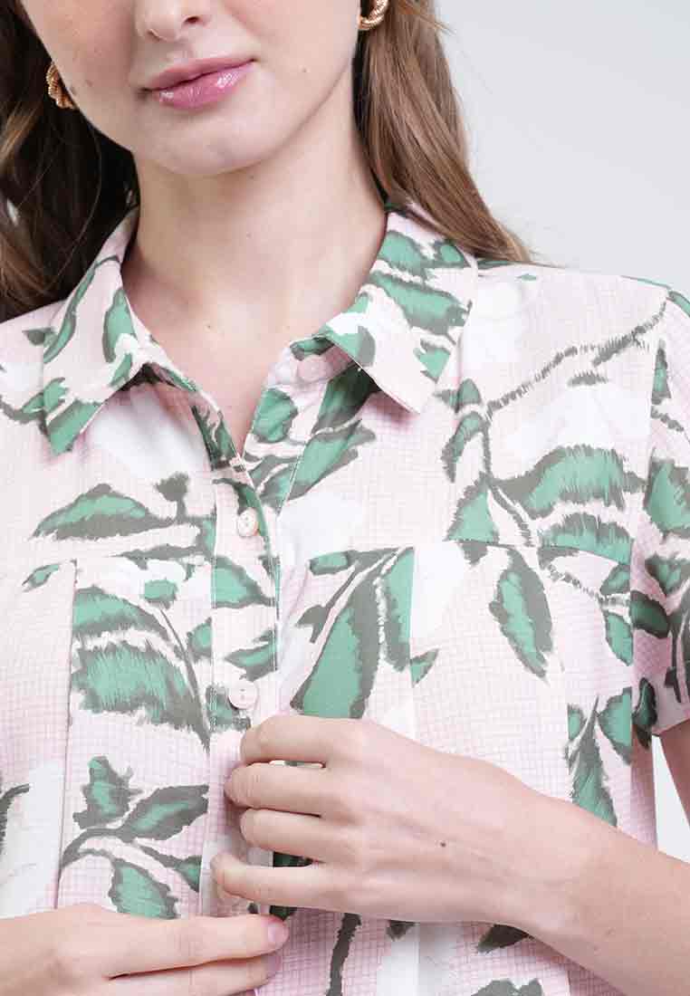 Darria Button-Down Floral Top