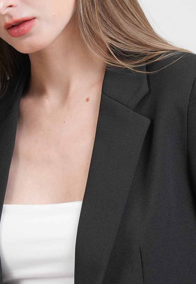 Frances Notched Lapel Button Blazer