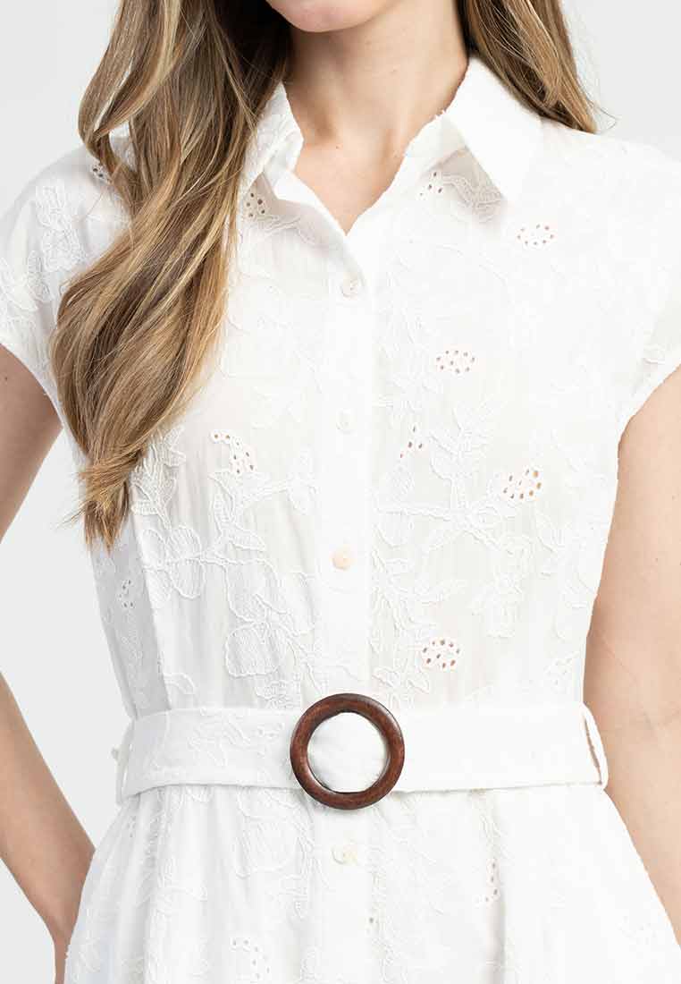 Felicity Embroidered Shirt Dress