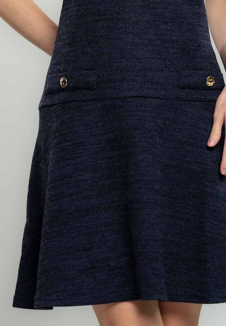 Finley Textured Knit Dress with Pocket Detail