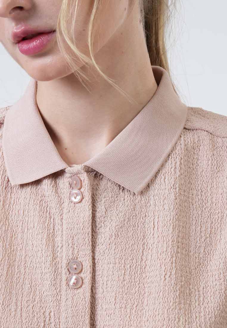 Nola Sleeveless Knit Polo Blouse
