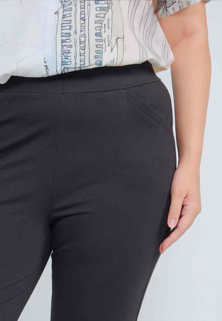 Milly Plus Size Levy Spandex Pants with Pocket Detail