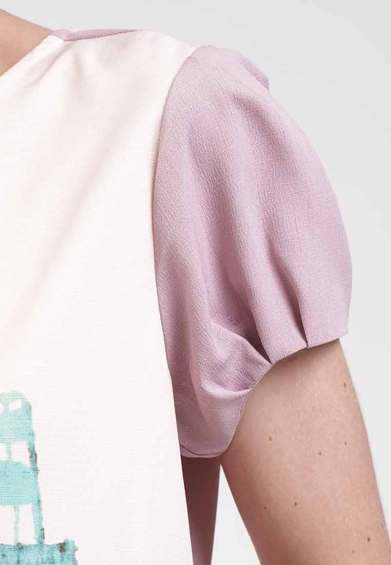 Maris Landscape Peplum Blouse
